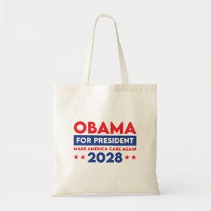 Obama For President 2028 Make America Care Again Tote Bag