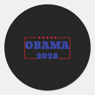 Obama For President 2028 Obama 2028 48th  Classic Round Sticker