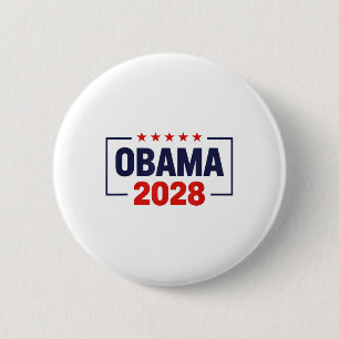 Obama For President 2028 Obama 2028  6 Cm Round Badge