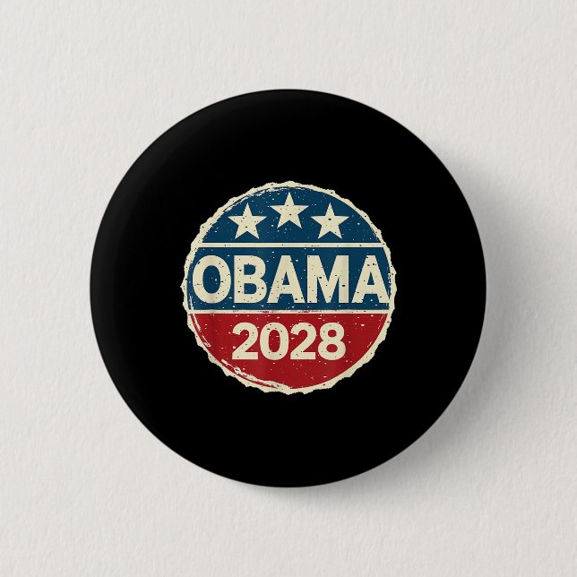 Obama For President 2028 Obama 2028  6 Cm Round Badge (Front)