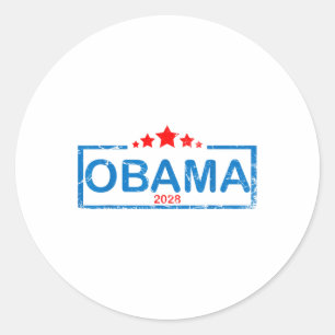 Obama For President 2028 Obama 2028 Classic Round Sticker