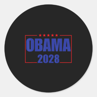 Obama For President 2028 Obama 2028 For Men  Classic Round Sticker