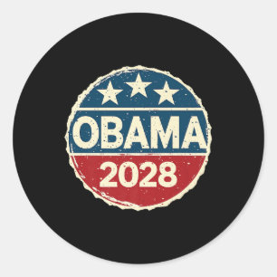 Obama For President 2028 Obama 2028 Premium 0 Classic Round Sticker