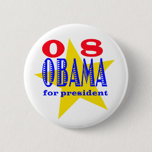 Obama for President 6 Cm Round Badge