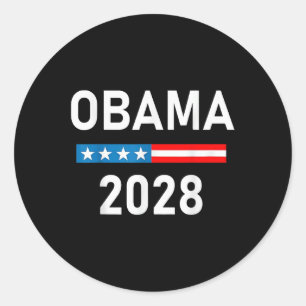 Obama For President Obama 2028 Classic Round Sticker