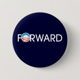 Obama Forward Logo 6 Cm Round Badge