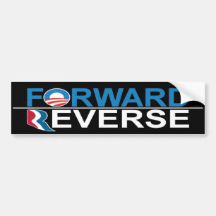 Obama Forward - Romney Reverse Bumper Sticker