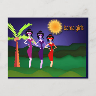 Obama girls postcard