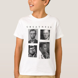 Obama GREATNESS Lincoln FDR JFK Obama - KIDS T-Shirt