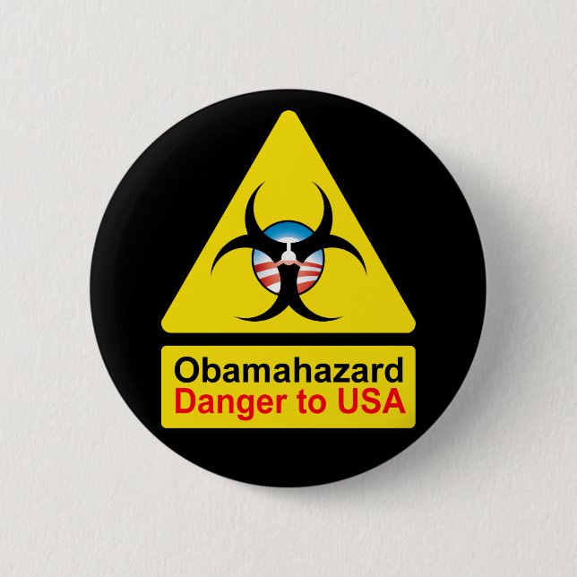 Obama Hazard buttons (Front)