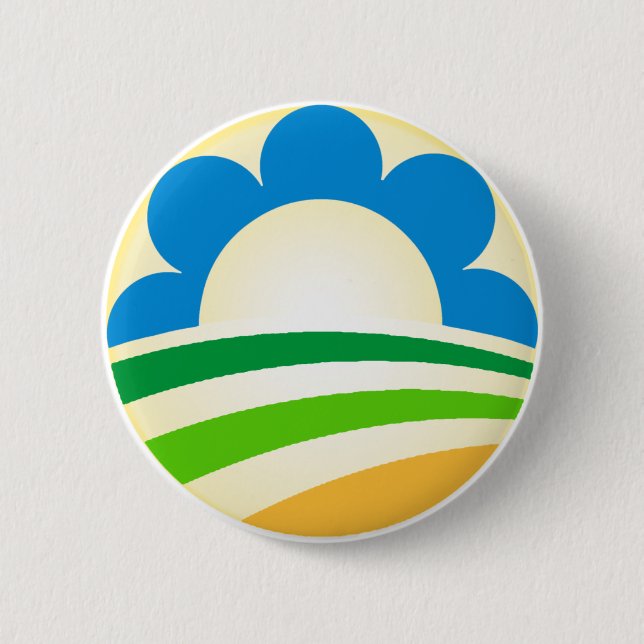 Obama Hippie Button (Front)