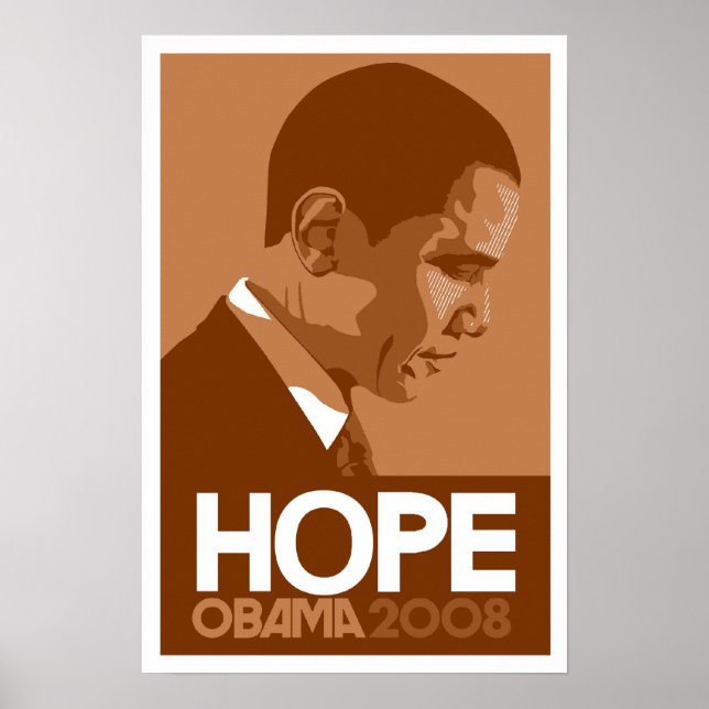 Obama - Hope Brown Poster (Front)