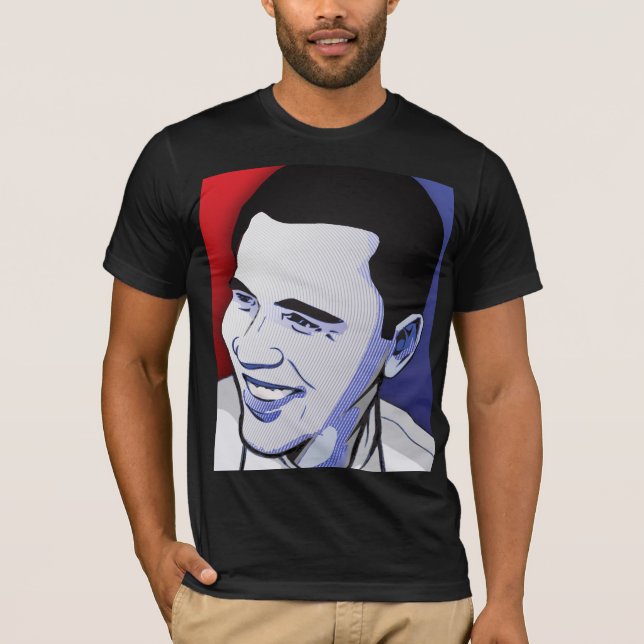 Obama - HOPE WINS! - Customised T-Shirt (Front)