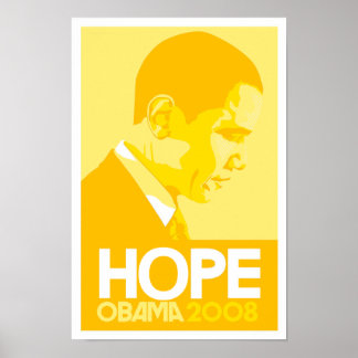 Obama - Hope Yellow Poster