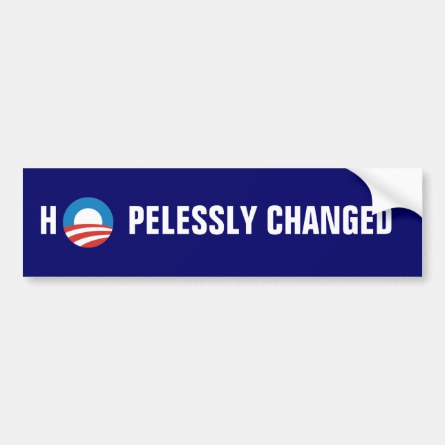 Obama "Hopelessly Changed" Bumper Sticker (Front)