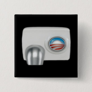 Obama Hot Air Machine 15 Cm Square Badge