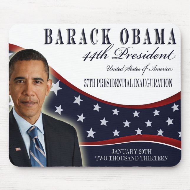 Obama Inaugural 2013 Souvenier Mousepad (Front)