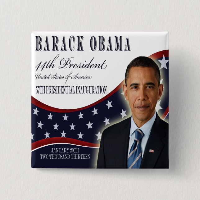 Obama Inauguration 2013 Button (Front)