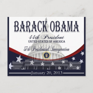Obama Inauguration 2013 Commemorative Post Cards