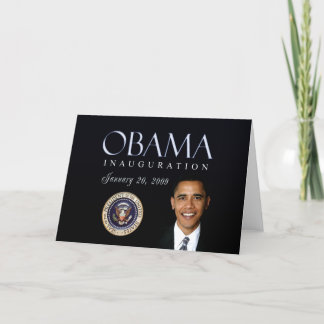 Obama Inauguration Card - Customised