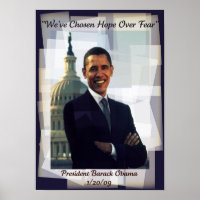 Obama Inauguration Day 2009 Commerative Poster