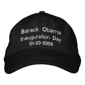 Obama Inauguration Day Commemorative Collectors Embroidered Hat