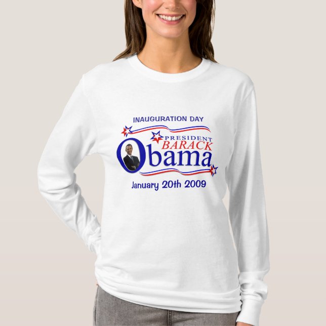 Obama Inauguration Day - Long-sleeve T-Shirt (Front)