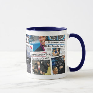 Obama Inauguration Newspaper Mug