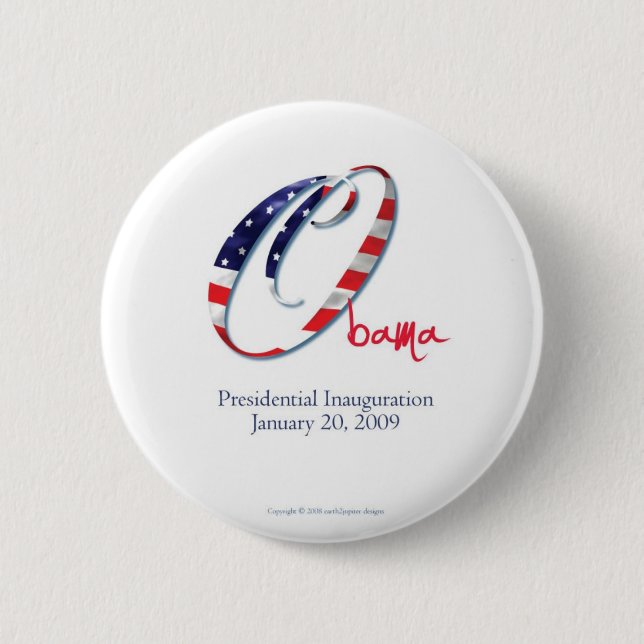 Obama-Inauguration-O-flag button (Front)