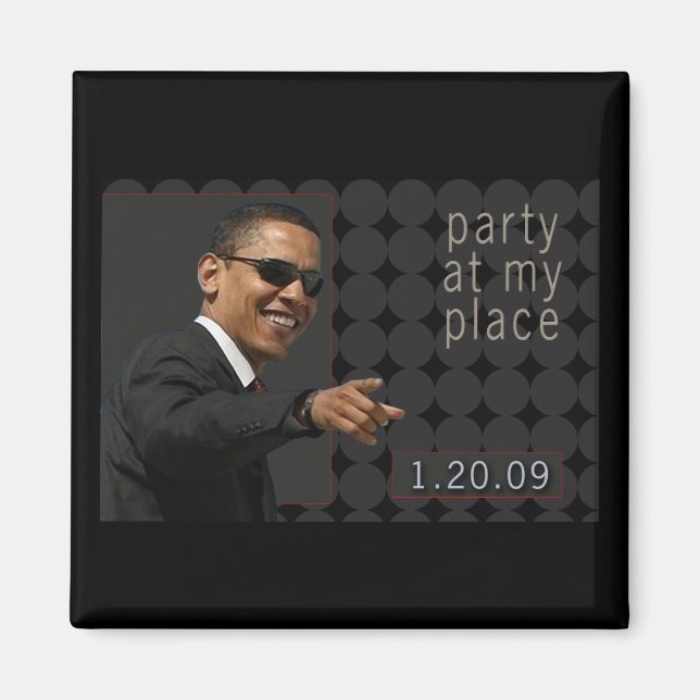 Obama Inauguration Party Invite - Magnet (Front)