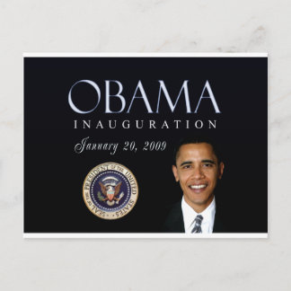 Obama inauguration postcard