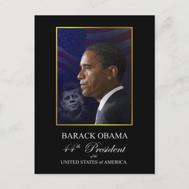 Obama Inauguration Souvenir Postcard - Customised (Front)