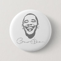 Obama Infectious Smile Signature Button