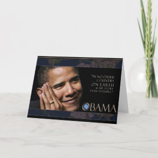 Obama Inspirational Quote Card