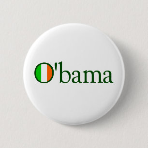 Obama Irish 6 Cm Round Badge