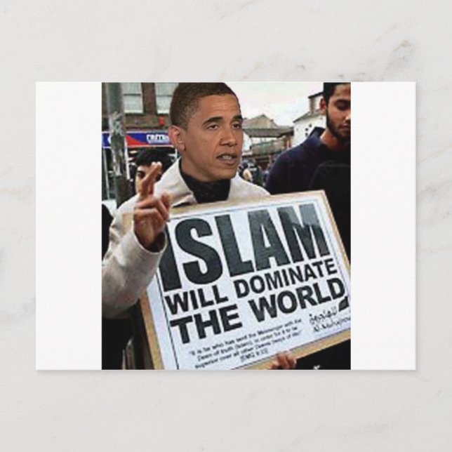 Obama is a Muslim. Postcard (Front)