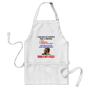 OBAMA IS NOT A PIZZA STANDARD APRON