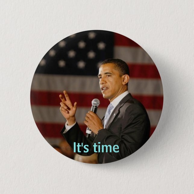 Obama It's time button (Front)
