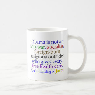 Obama & Jesus Coffee Mug