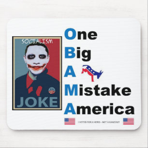 OBAMA jOKE Mouse Pad