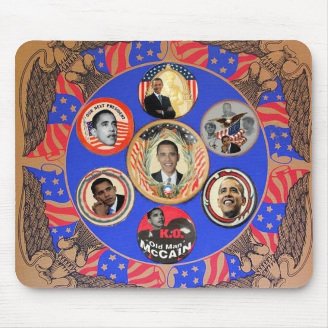 Obama Kaleidoscope Mousepad (Front)