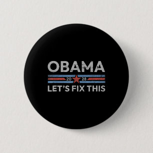 Obama Lets Fix This, Obama Retro Vintage Patriotic 6 Cm Round Badge