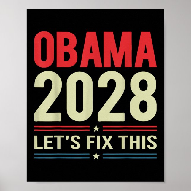 Obama Lets Fix This Protest Resist And Save Democr Poster (Front)