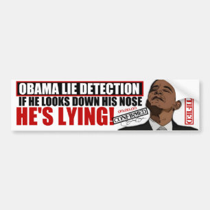 "Obama Lie Detector" Bumper Sticker