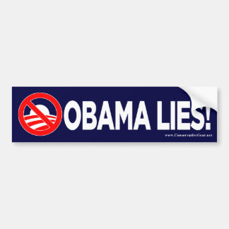 Obama Lies! Bumper Sticker