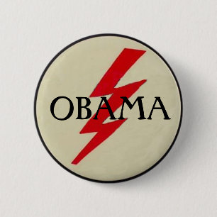 OBAMA Lightning Bolt Button