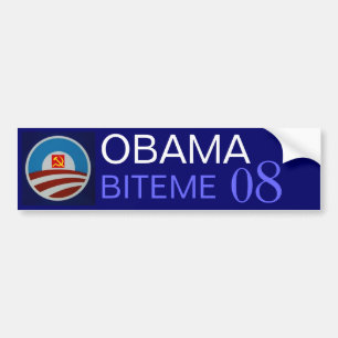 Obama-logo-712332, hammer sickle, OBAMA, BITEME... Bumper Sticker