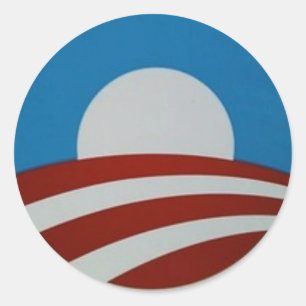 Obama-logo Classic Round Sticker