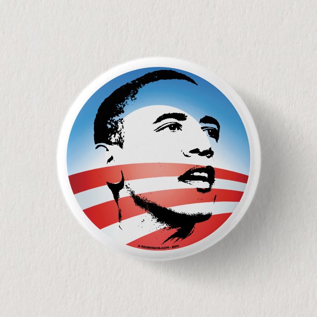 Obama Logo - Plain 3 Cm Round Badge (Front)