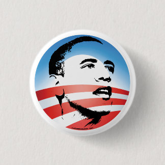 Obama Logo - Plain 3 Cm Round Badge